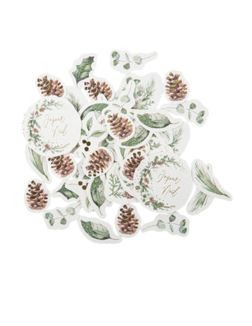 100 konfetov Vesel božič Začarani gozd (2-6 cm), okraski za mizo