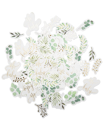 100 konfetov Oh Baby, rastlinskega izvora in zlatega evkaliptusa, za otroško zabavo