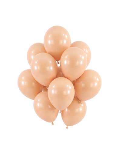100 mini lateks balonov v barvi breskve 13 cm pastelne dekoracije za zabavo