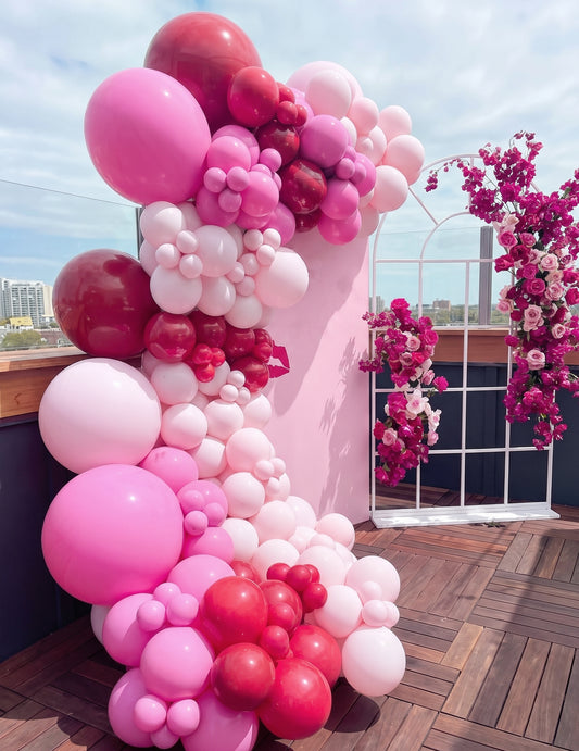 100 mini roza lateks balonov 13 cm za lok in dekoracijo