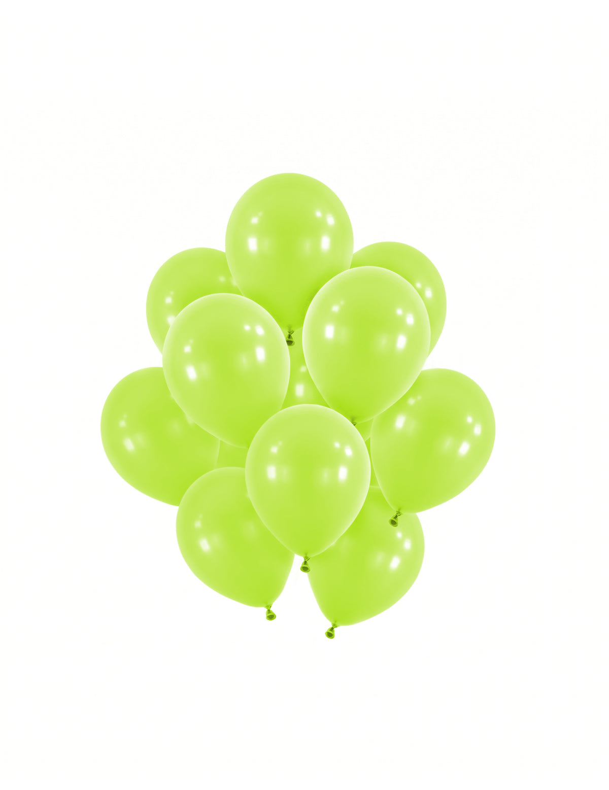 100 mini svetlo zelenih lateks balonov 13 cm za okraske za rojstni dan