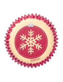 100 mini modelčkov za slaščice v zlati in rdeči barvi za božič 