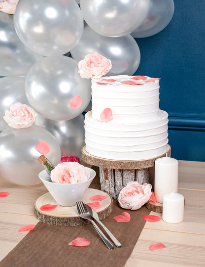 100 rožnatih tkaninskih cvetnih listov vrtnice 5 x 5 cm dekoracija za poroko 