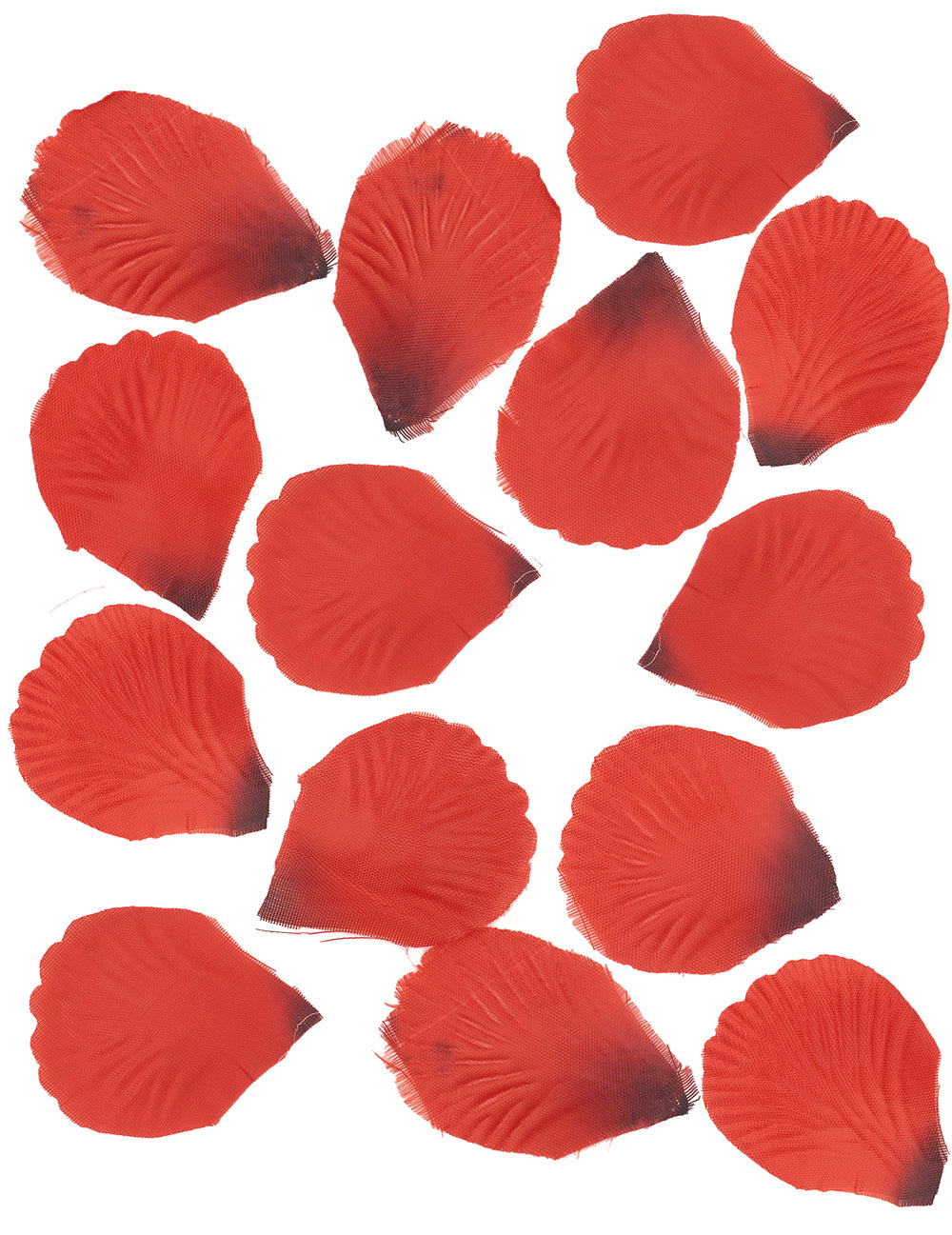 Pétales de rose en tissu pour décoration rouge sombre