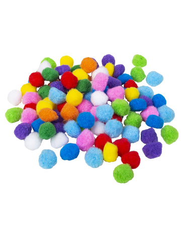 100 večbarvnih cofkov 2 cm za okraske za zabave