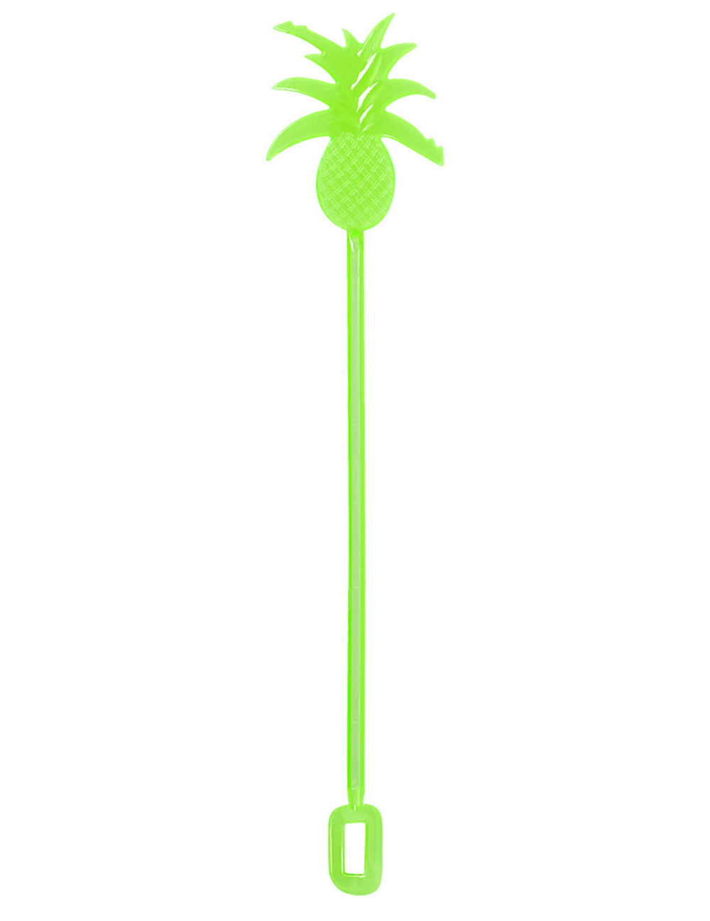 Vue de l'agitateur vert des agitateurs à cocktail ananas pour fête