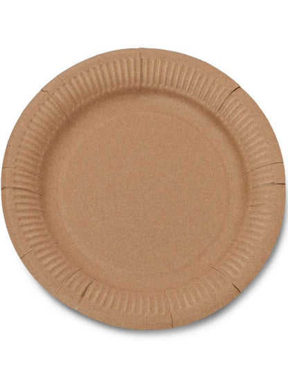 10 kartonskih plošč Kraft 23 cm