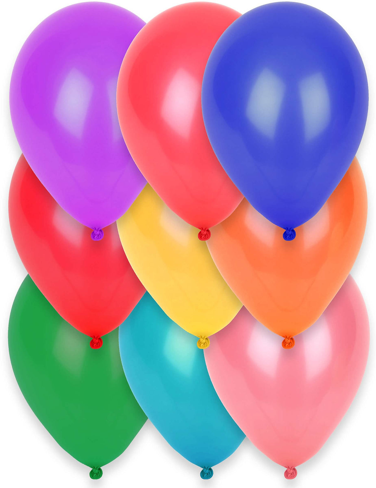 12 večbarvnih balonov za zabavo