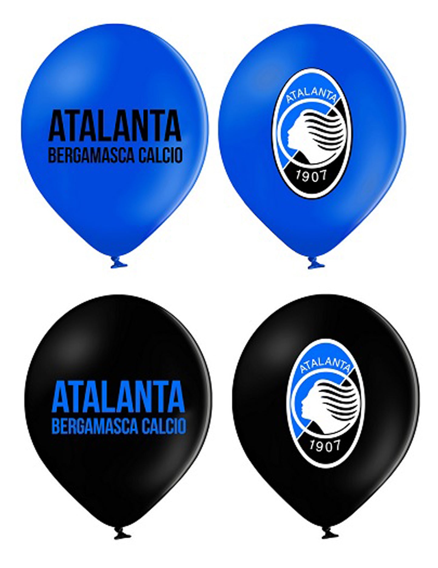 12 modro-črnih lateks balonov Atalanta™ 30 cm