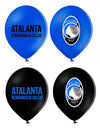 12 modro-črnih lateks balonov Atalanta™ 30 cm