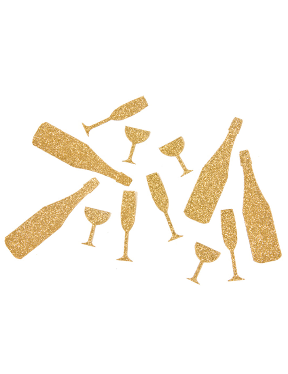 Confettis de table champagne pour fête dorés à paillettes