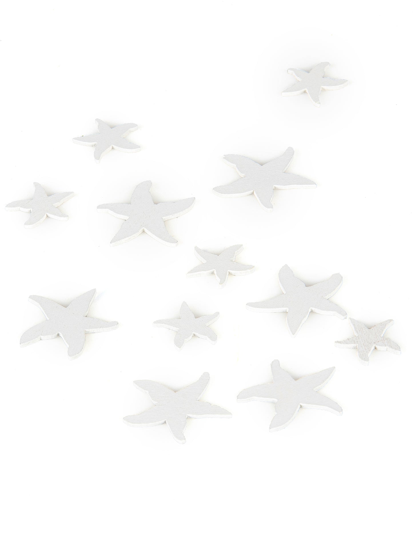 12 konfetov v lesenem belem morju 3 in 2 cm