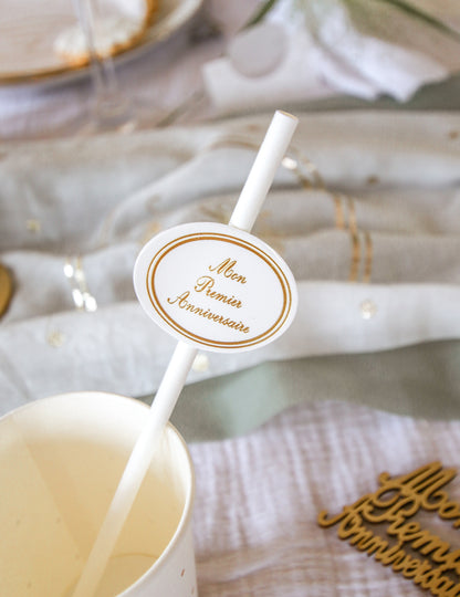 12 slamic medaljona moja prva bela in zlata obletnica