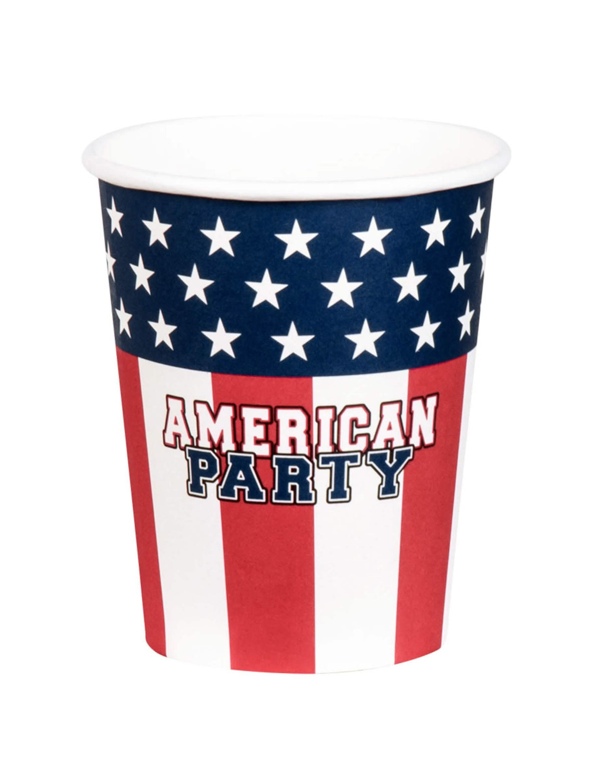 Postavitev v piramido s konfeti iz kartonskih kozarcev American party