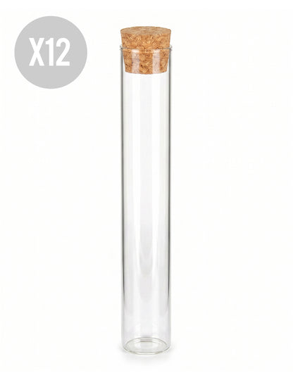 12 steklenih epruvet 15 cm