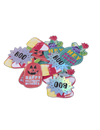 Confettis de table Halloween citrouille et boo multicolores et irisés