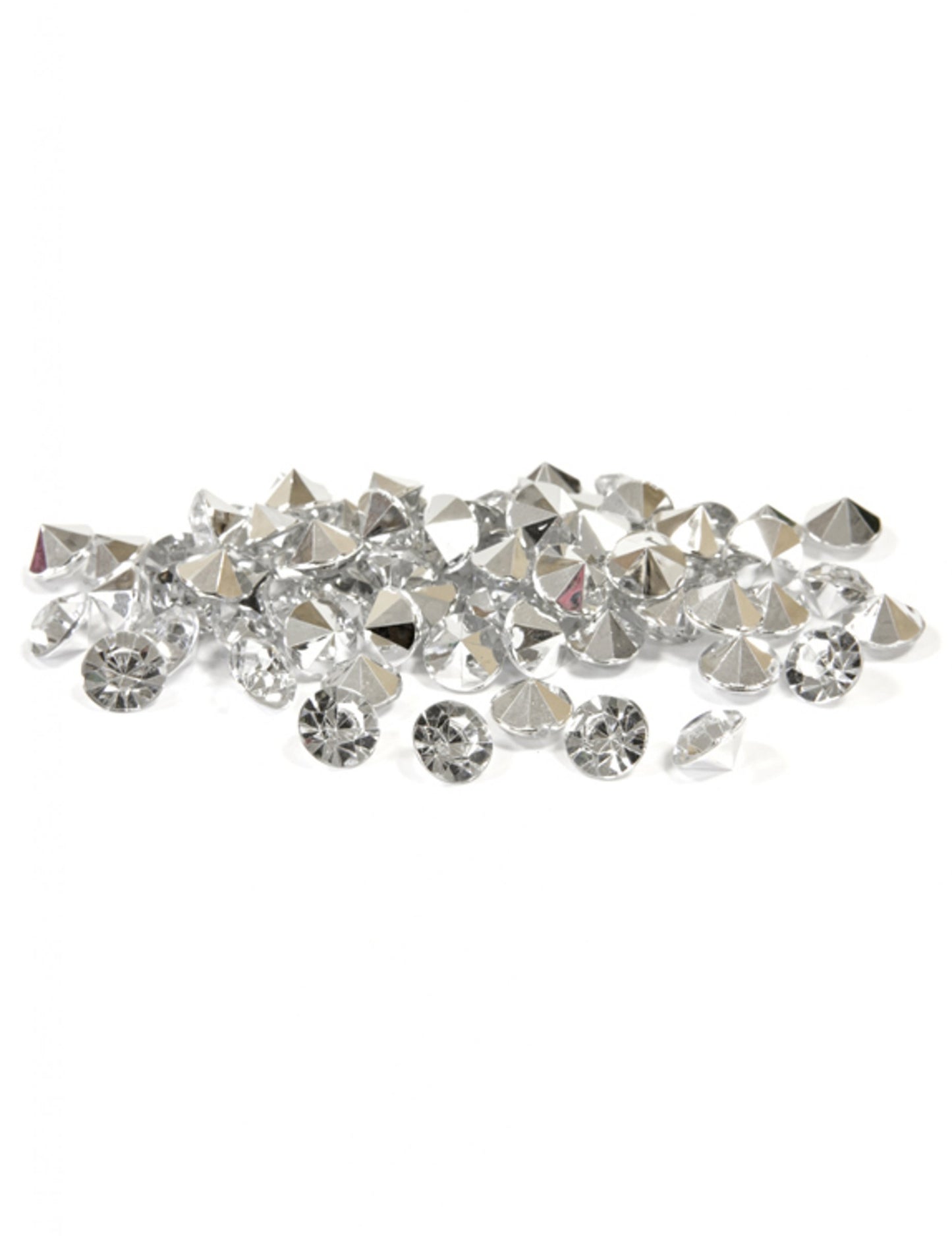 Strass décoratifs diamants factices pour décoration argenté