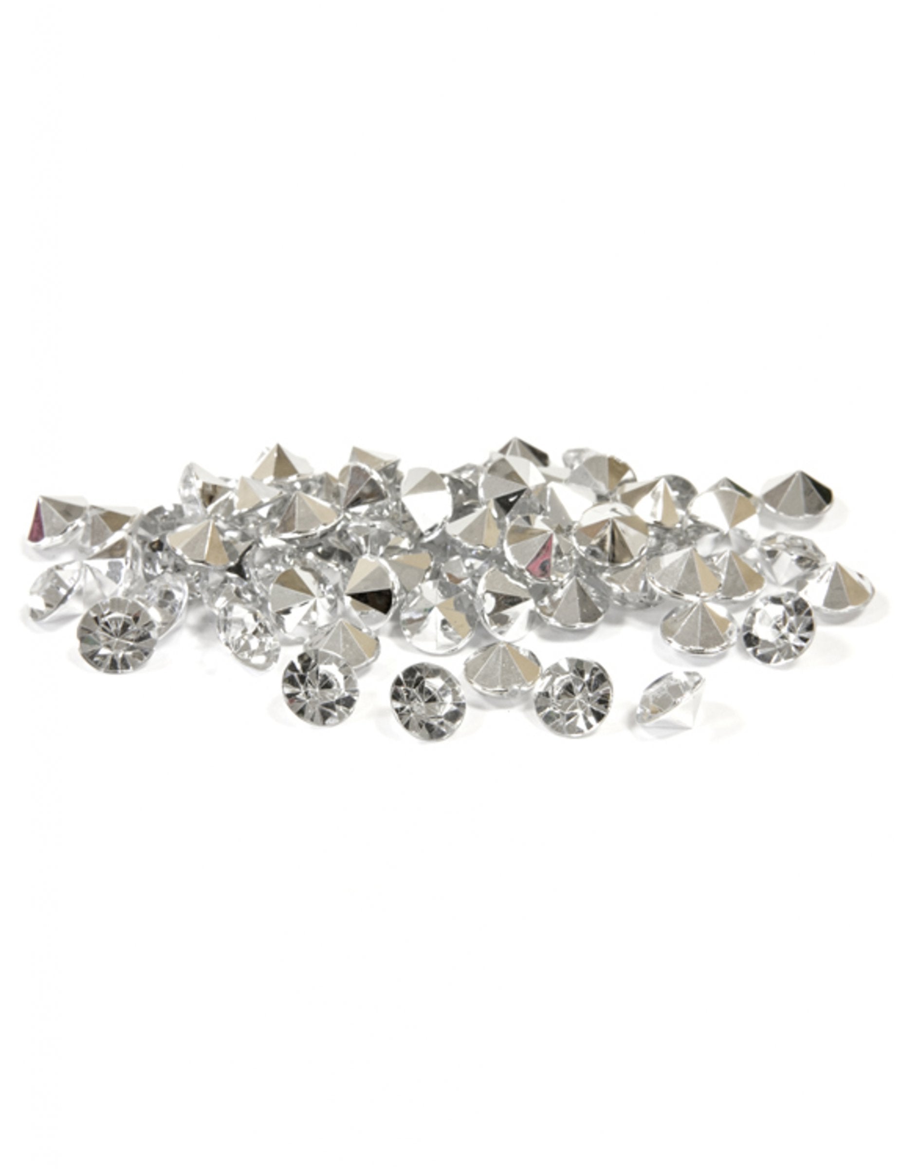 Strass décoratifs diamants factices pour décoration argenté