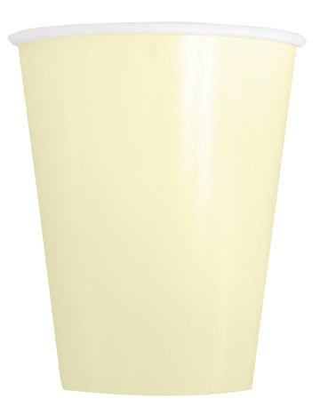 14 Slonokoščene kartonske skodelice 266 ml