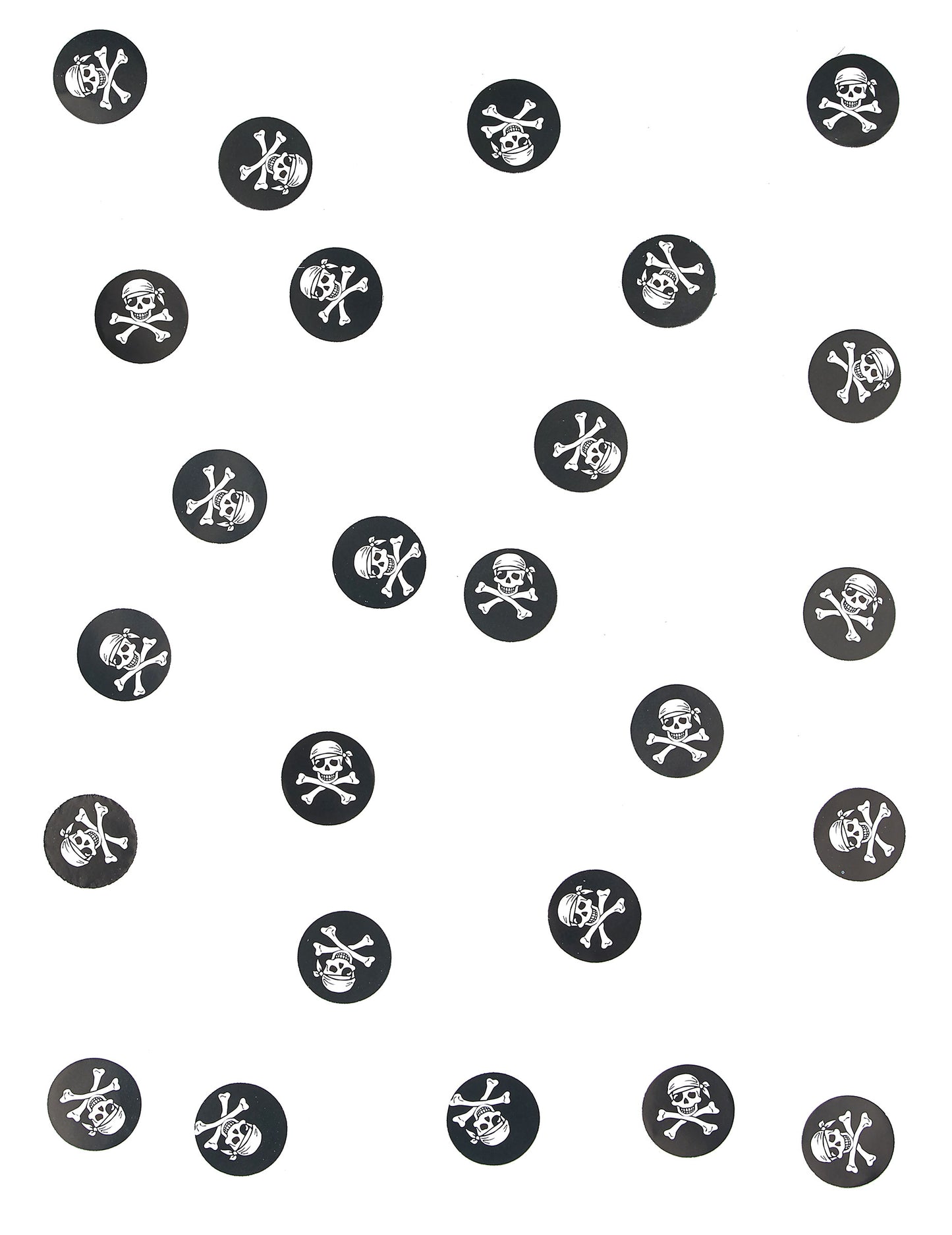 150 piratske mize konfete 2,5 cm