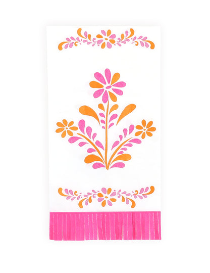 16 papirnatih serviet z resicami Pink Limonada 20 x 40 cm