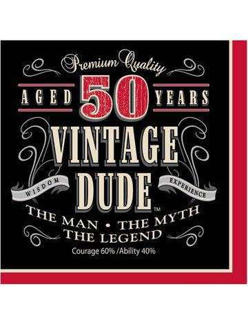 16 vintage papirnatih brisač 50 let 33 x 33 cm