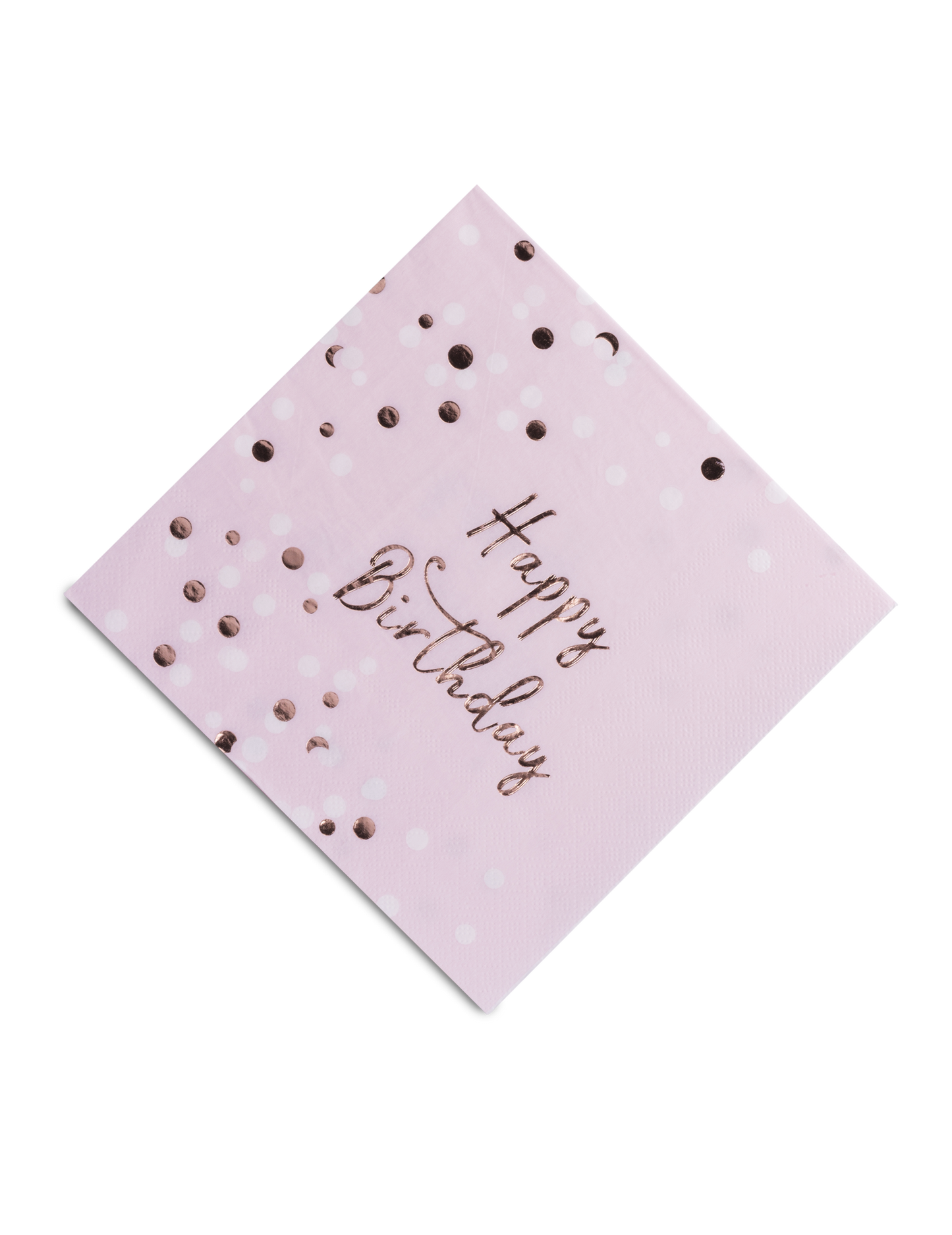 16 Vse najboljše za rojstni dan papirnate brisače Confetti Rose Gold 33 x 33 cm