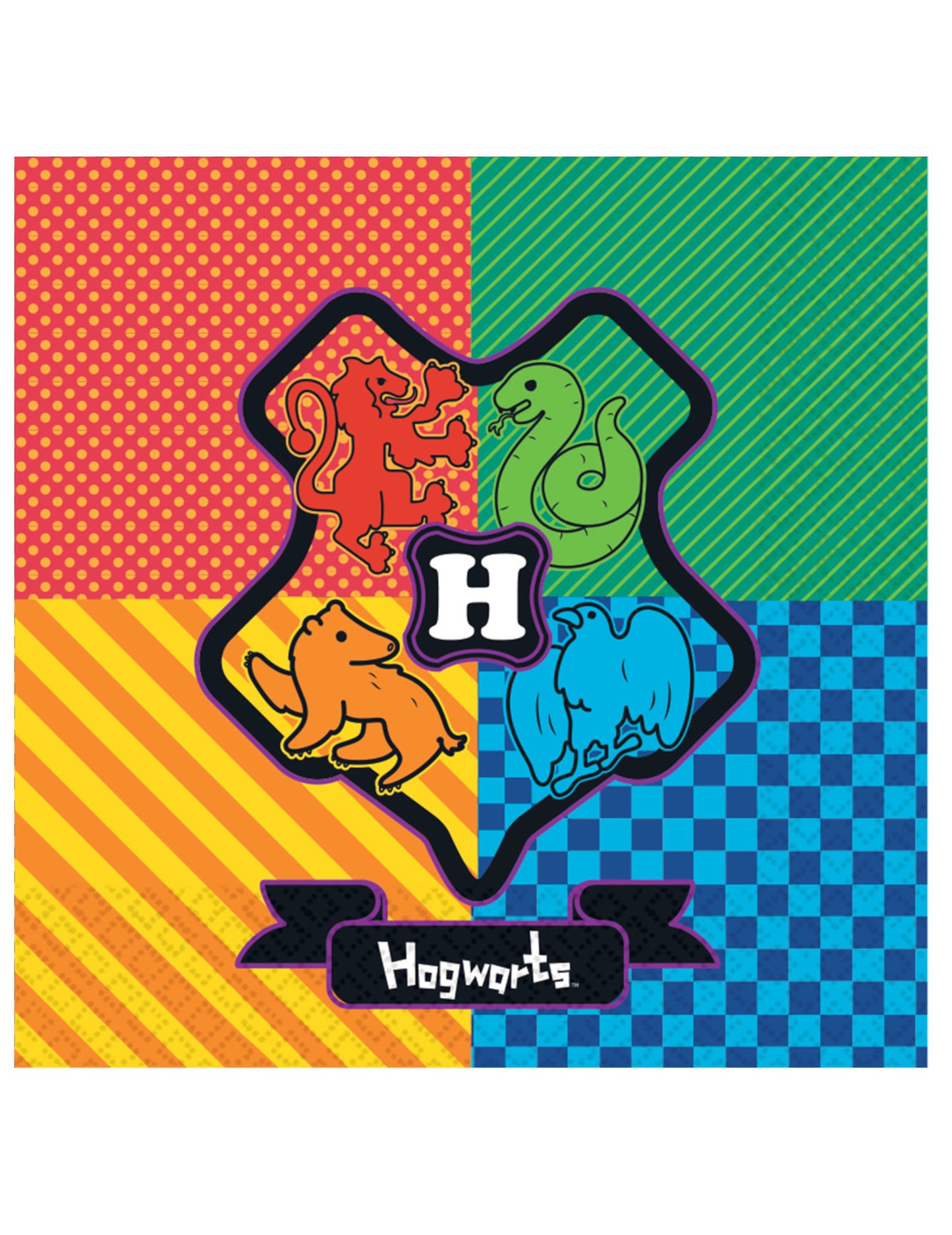 16 papirnatih prtičkov kawaii Harry Potter™ 33 x 33 cm 