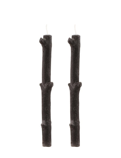 Bougies branches d'arbre noires
