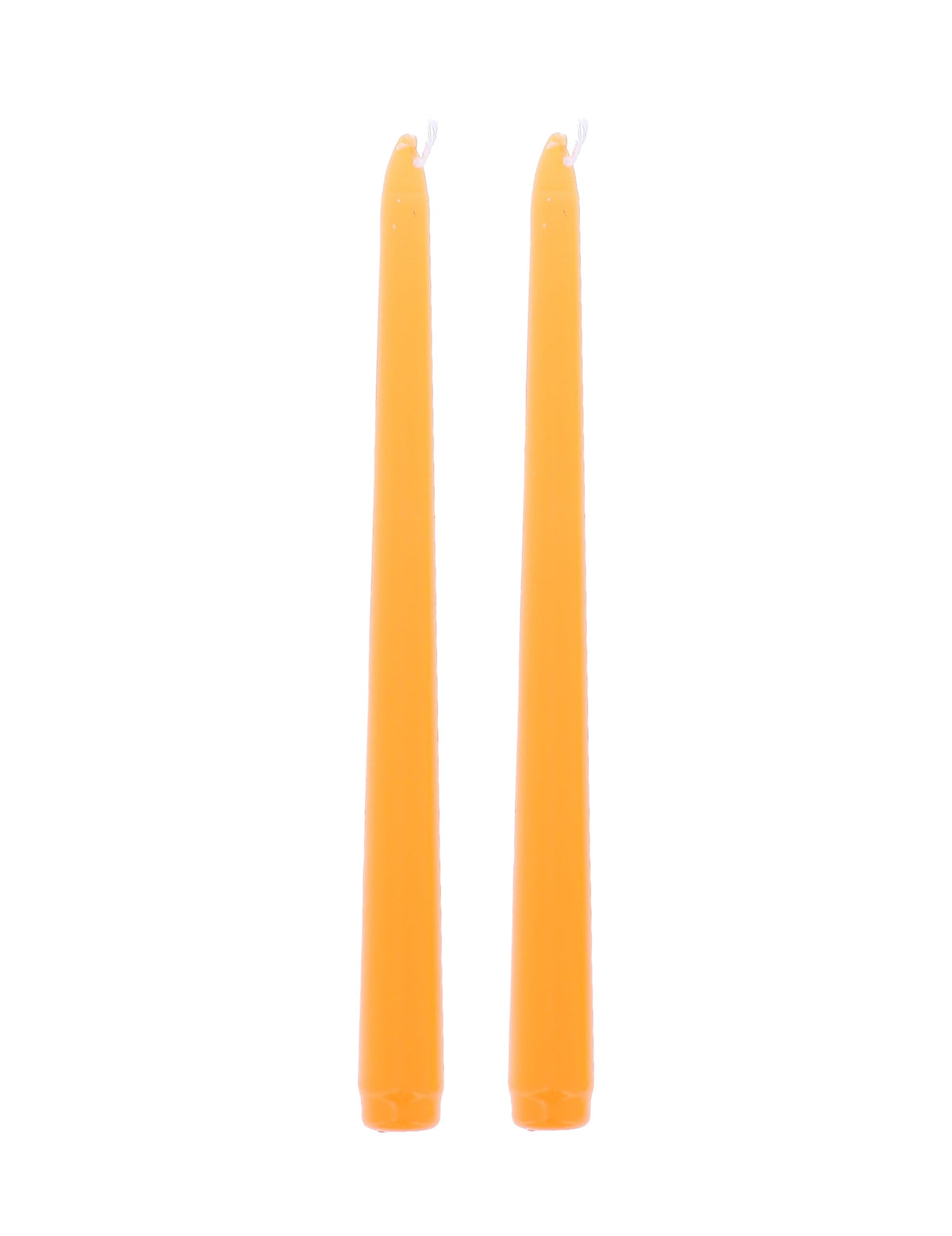2 oranžni sveči 25 cm
