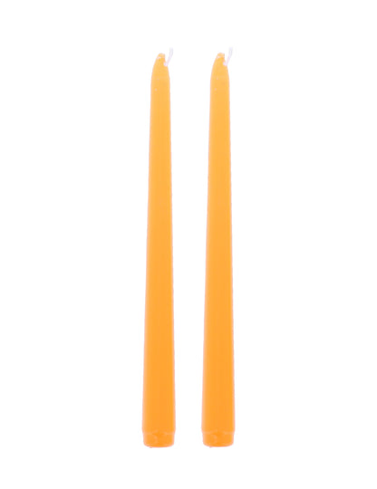 2 oranžni sveči 25 cm