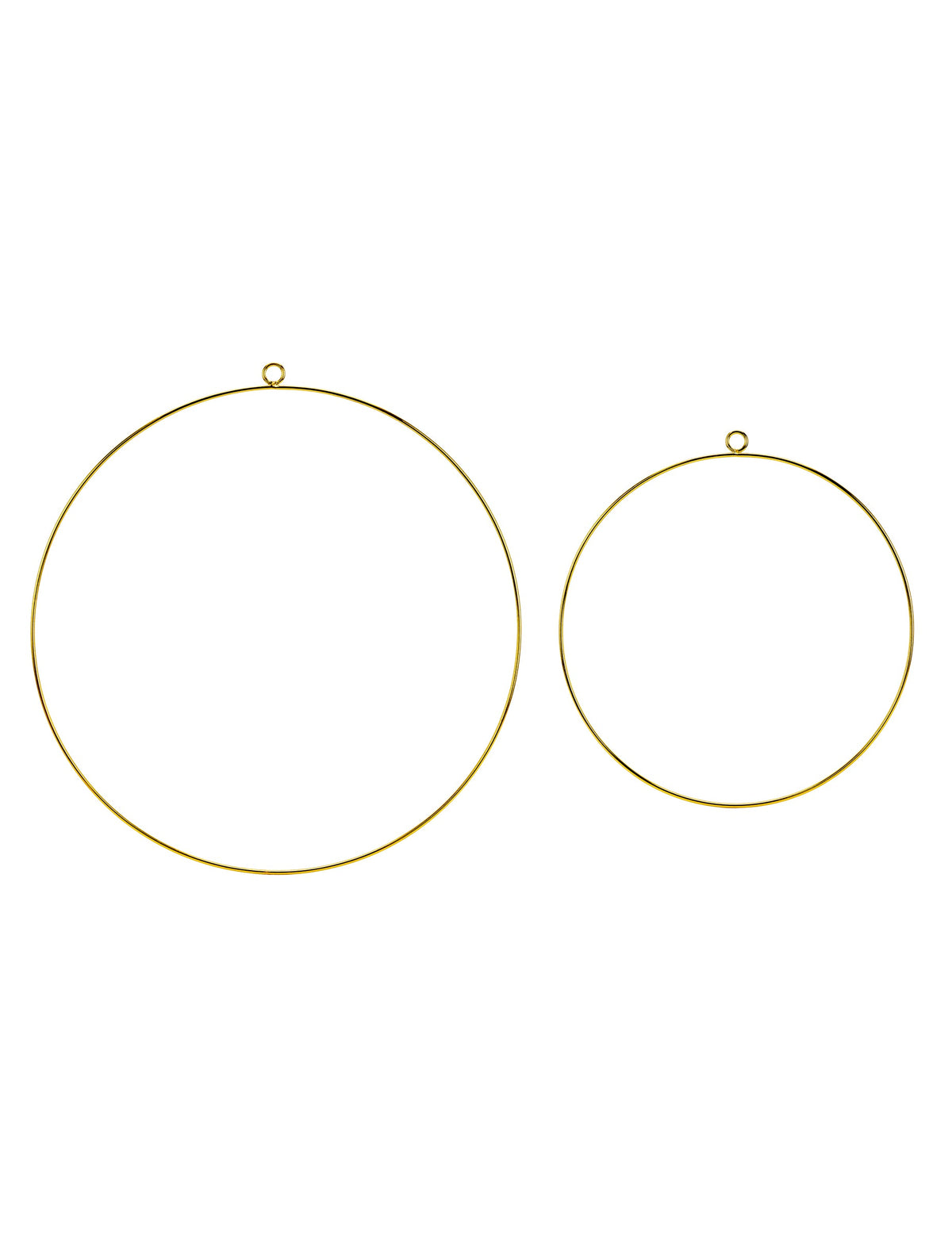 Cercles en métal pour couronnes pour décoration dorés