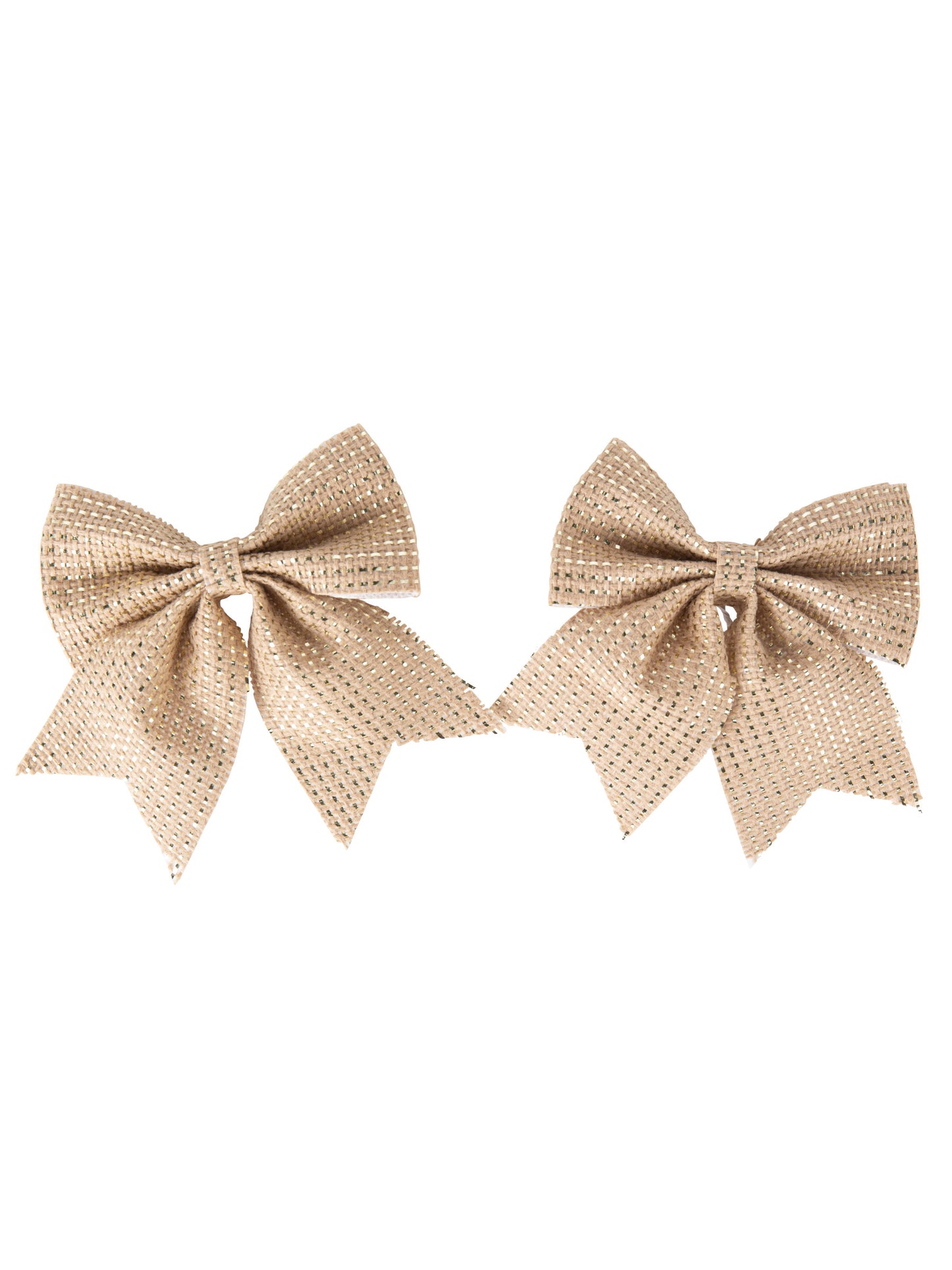 2 pentlji iz jute in zlata 12 x 13 cm za božič 