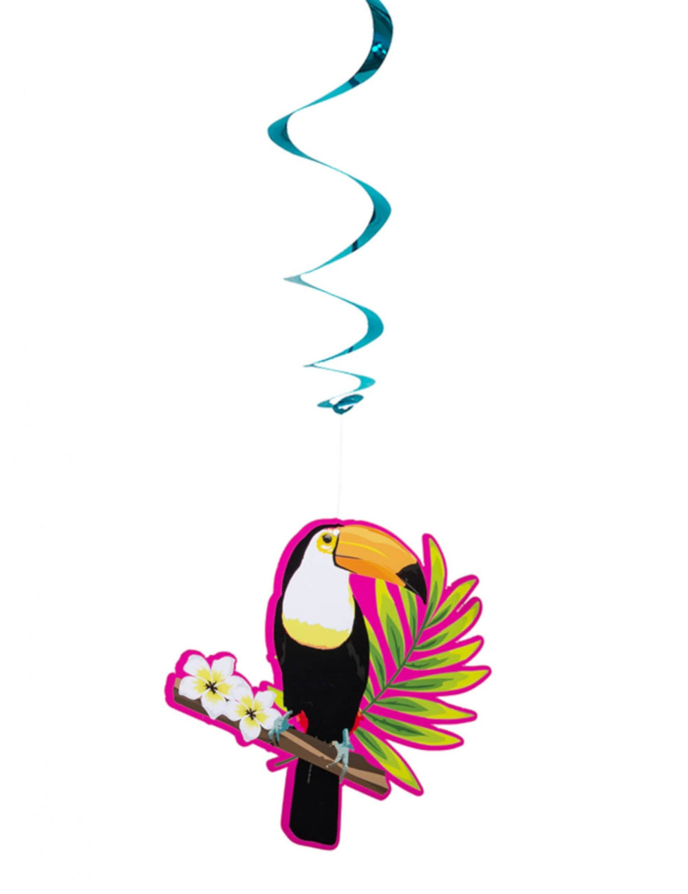 Podrobnost modre spirale in vzorca visečih toucan spiral