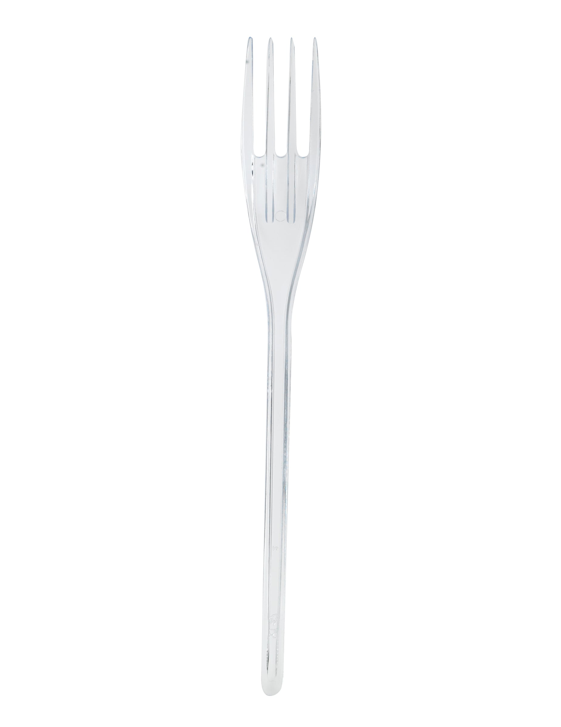 Fourchette pour décoration de table plastique transparent