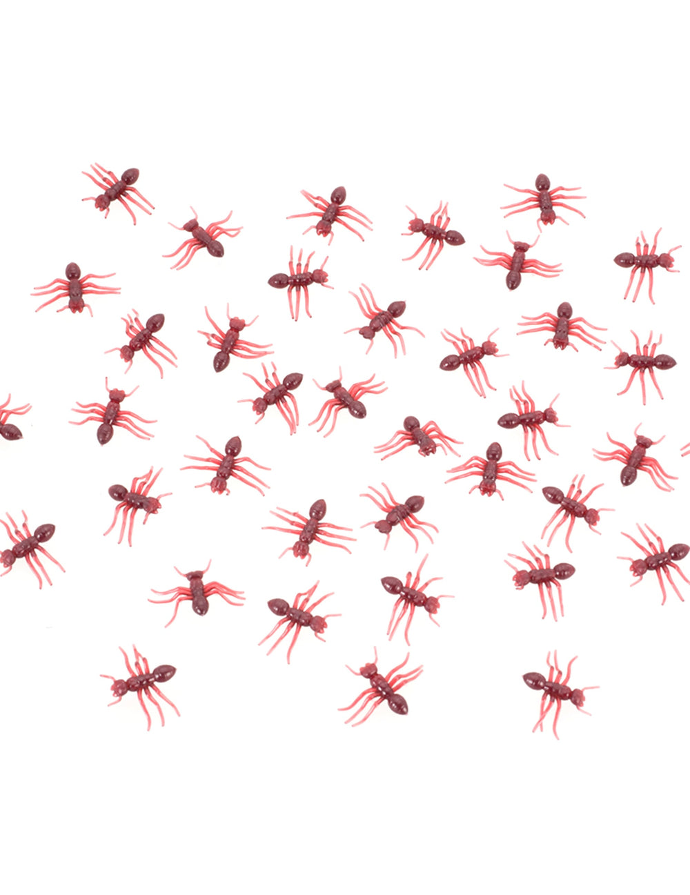 Lot de 20 fourmis insectes pour décoration rouges