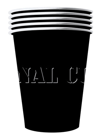 20 ameriških skodelic, ki jih je mogoče reciklirati, kartonske črne 53 cl