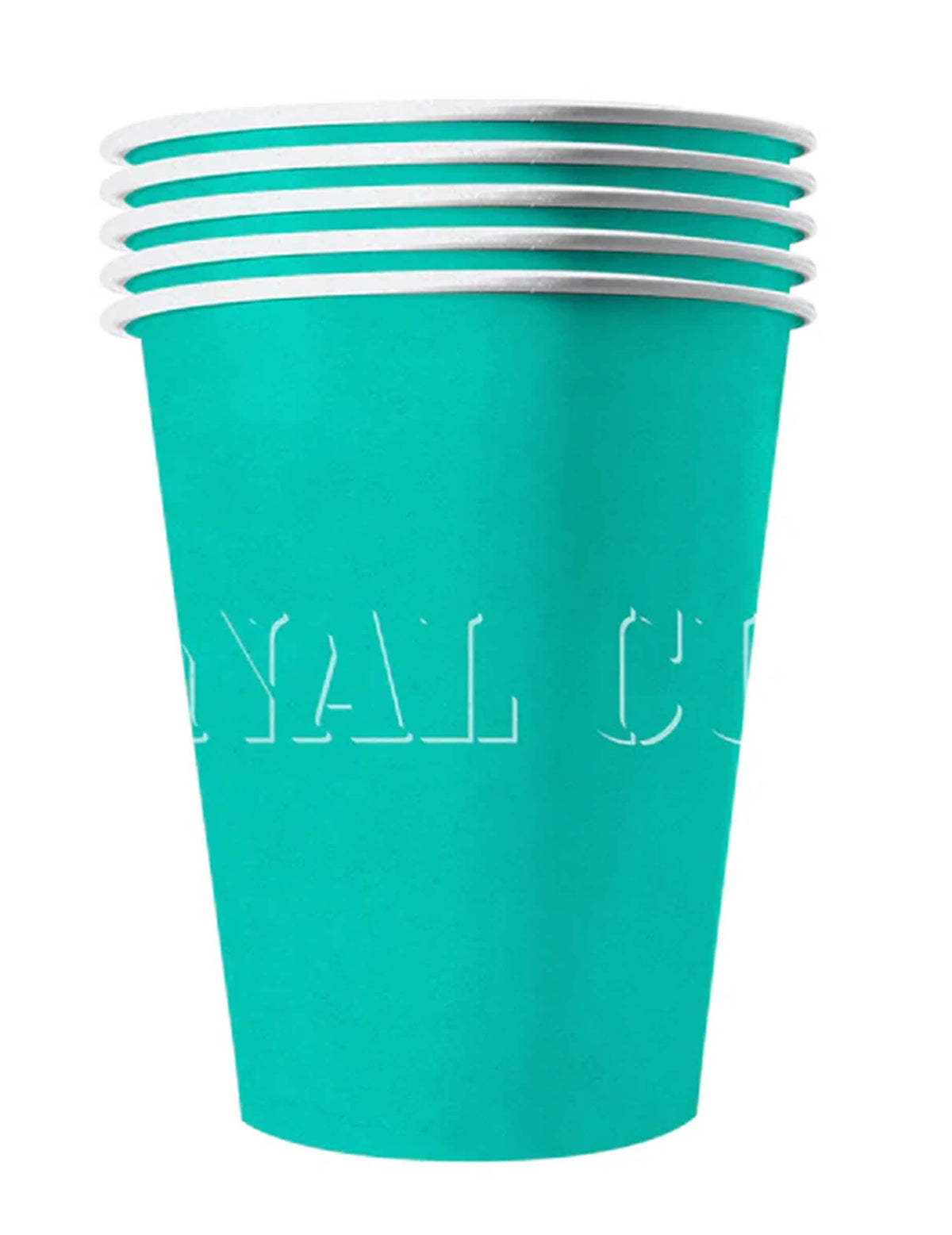 Gobelets américains en carton recyclable pour fête turquoise