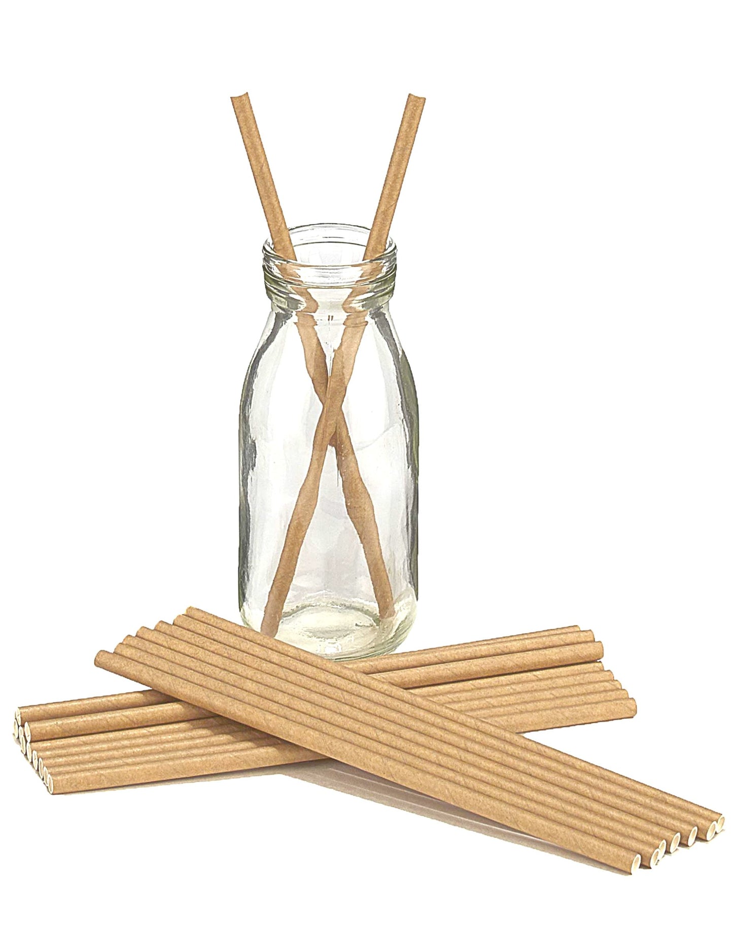 20 kraft barvnih kartonskih slamic 20 cm