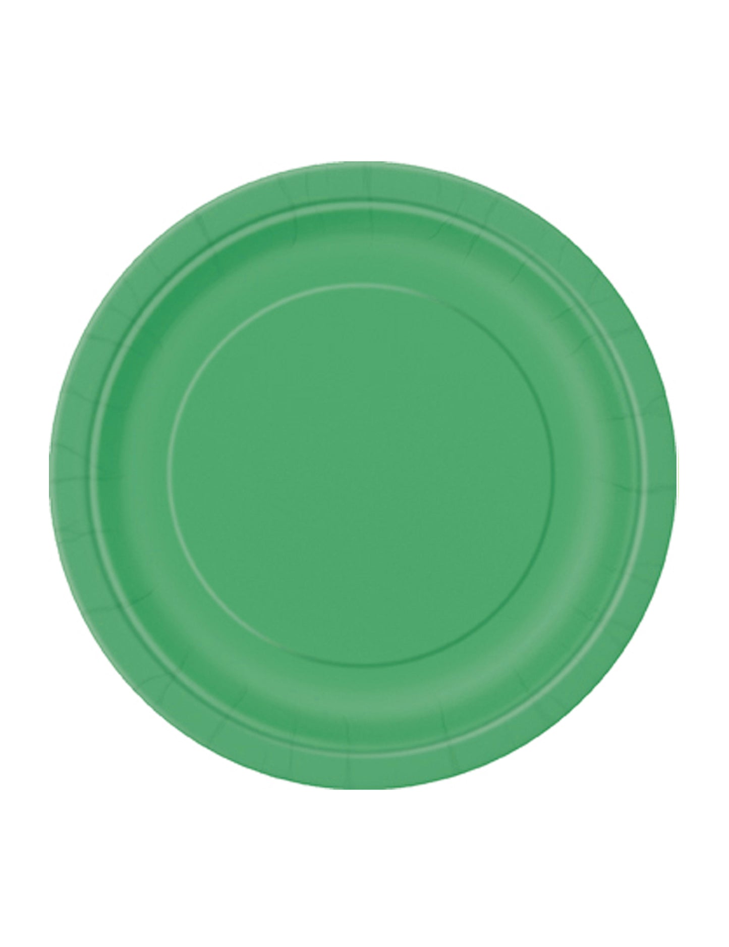 Assiettes en carton pour fête vert émeraude