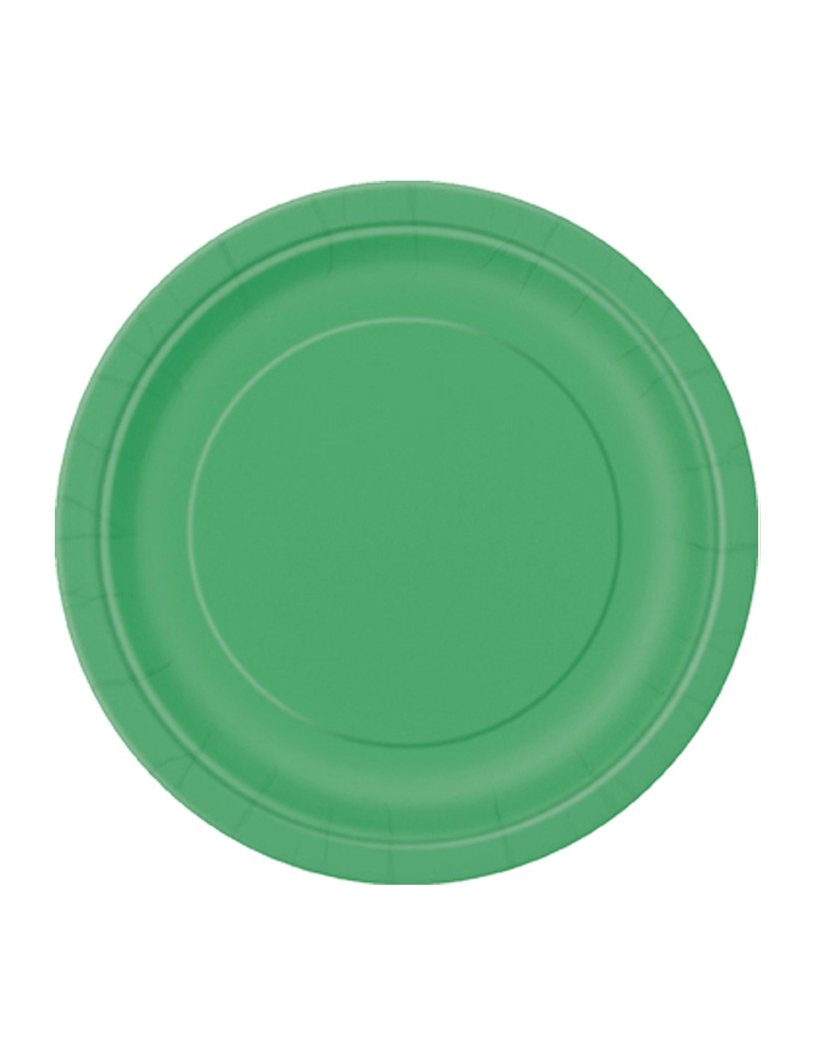 Assiettes en carton pour fête vert émeraude