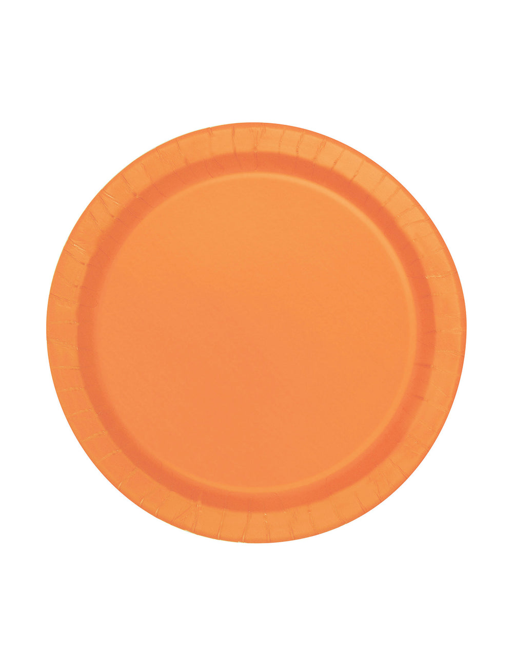 Petites assiettes rondes en carton oranges