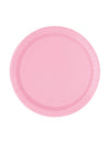 Petites assiettes en carton rose clair