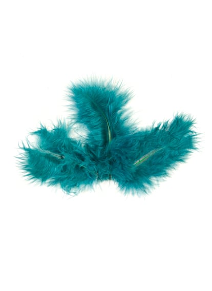 20 plumes de décoration turquoise 10 cm chic et légères