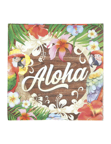 20 Serviettes Aloha Hawaï 16 x 16 cm