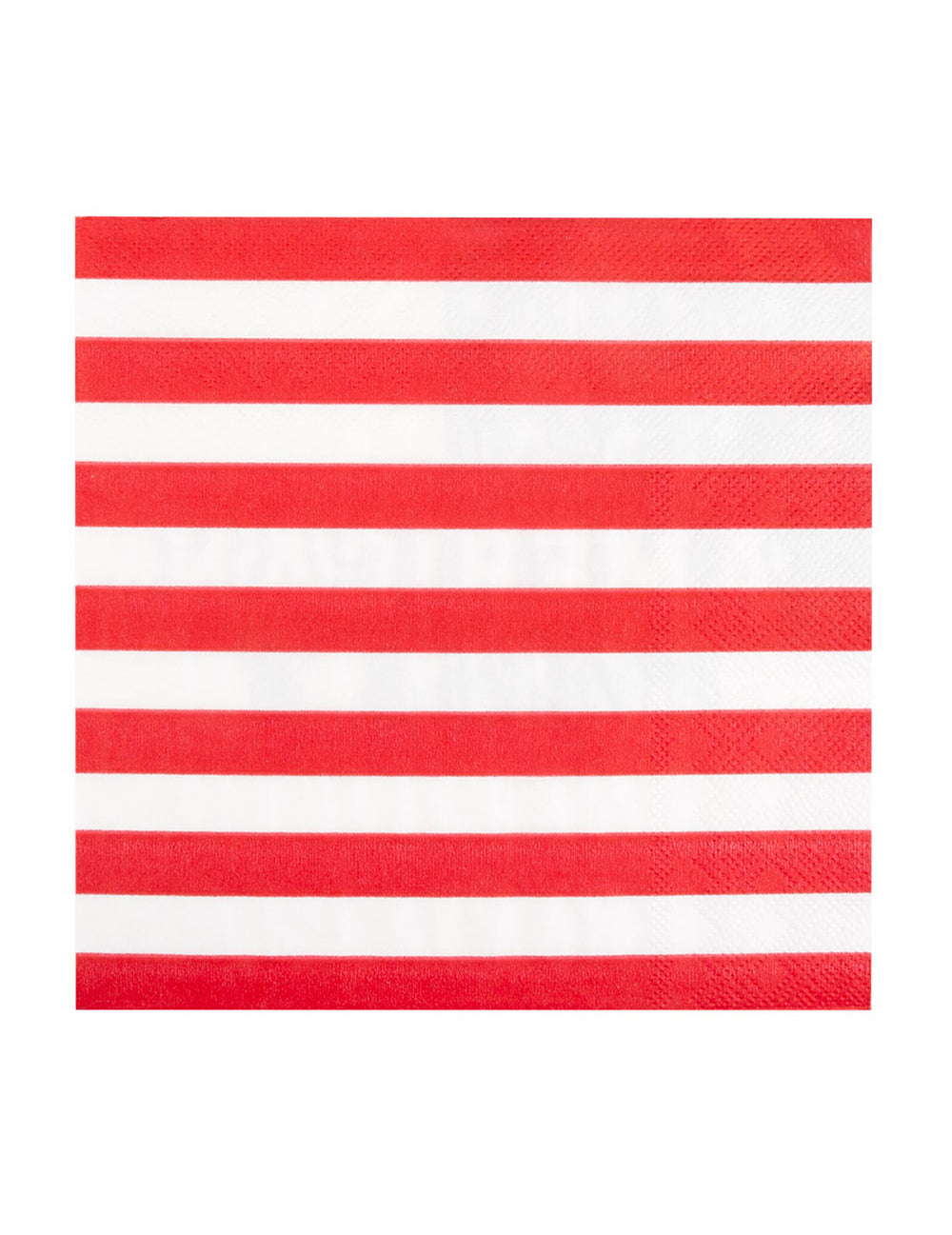 Détail des rayures rouges et blanches des serviettes en papier American party