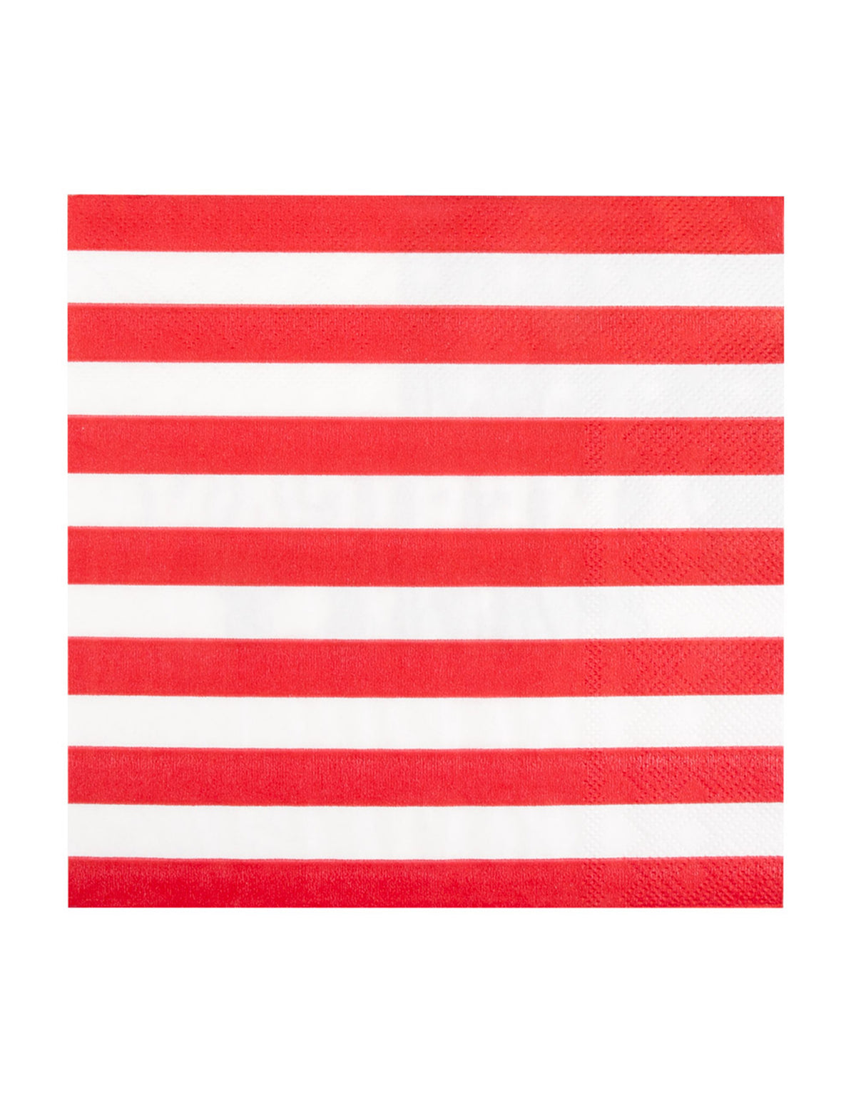 Détail des rayures rouges et blanches des serviettes en papier American party