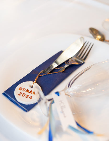 20 modrih papirnatih serviet 33 x 33 cm za zabavo 