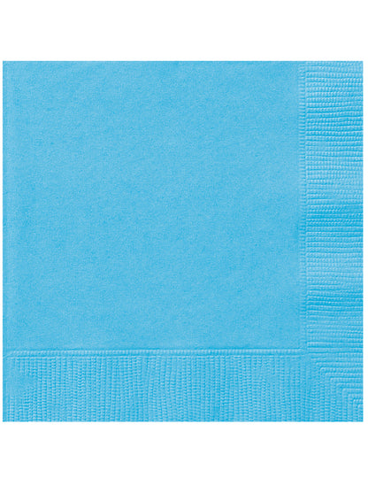 20 nebesno modre papirnate brisače 33 x 33 cm