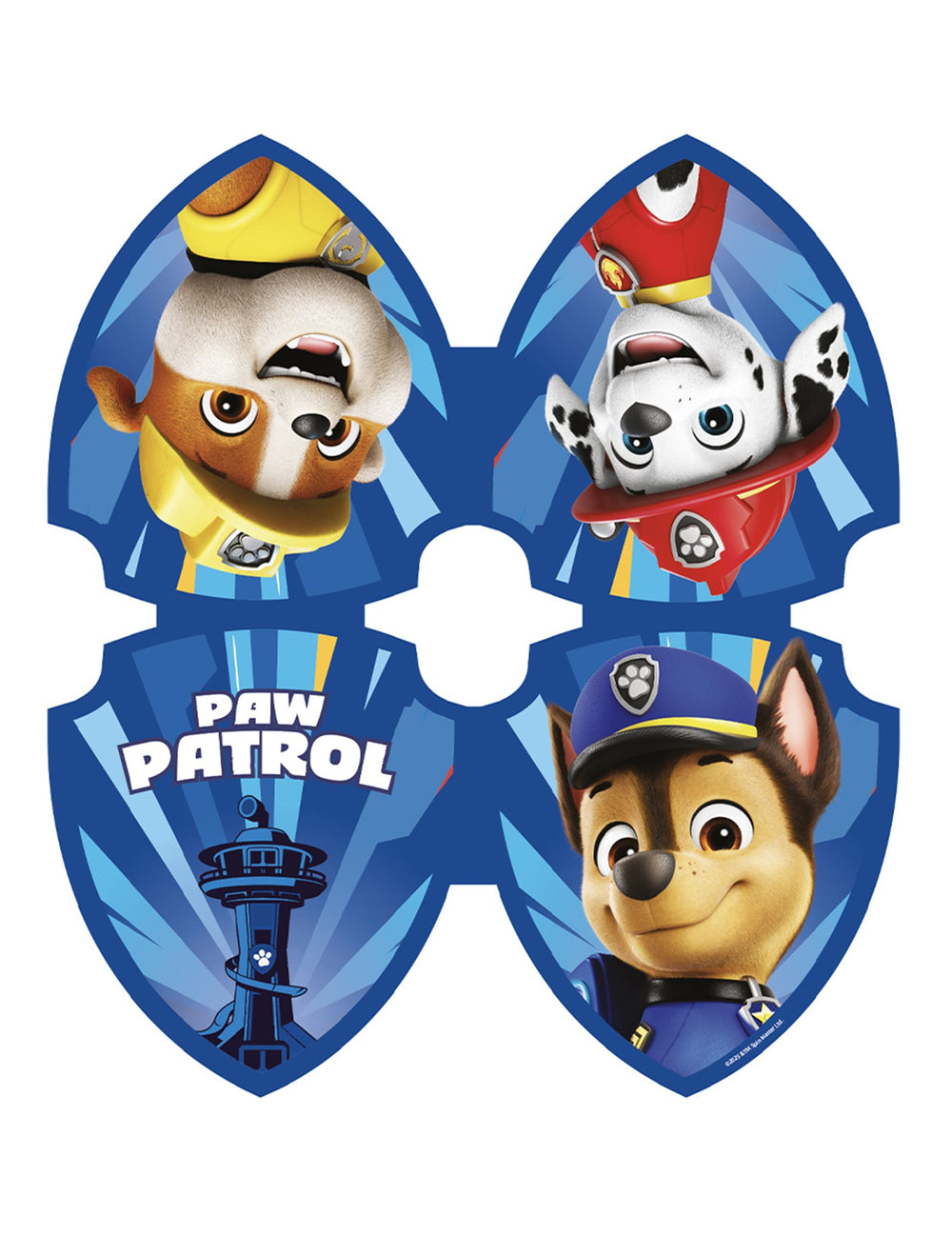 Serviettes en papier Pat'patrouille pour enfant bleues avec Chase Marcus et Ruben